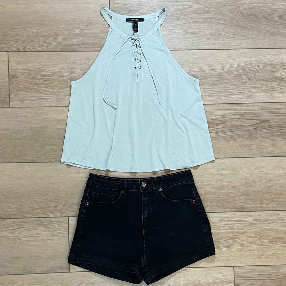 Forever 21 Shorts and Tank Bundle